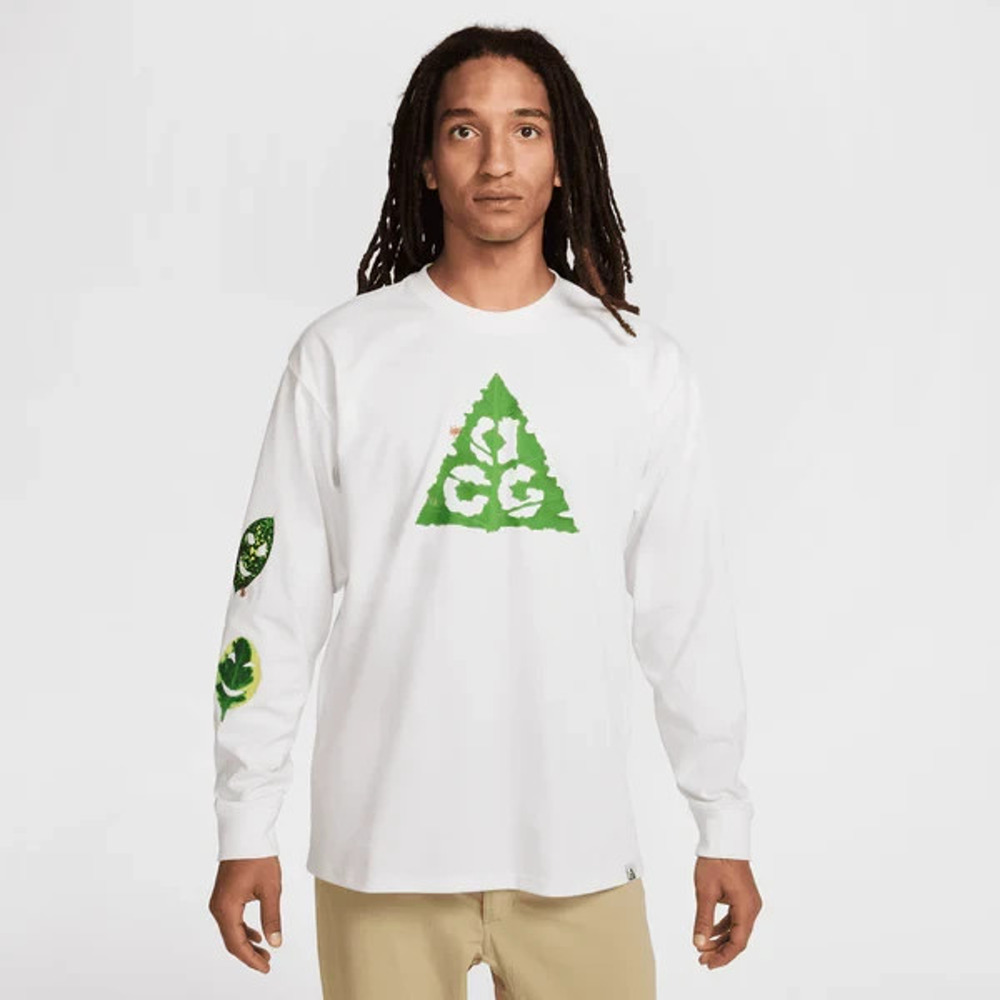 Nike ACG Long Sleeve Ants T-Shirt HJ0802-121 Summit White Men’s Size L-TALL NWT